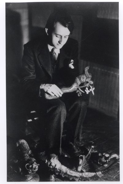 Andre Malraux at the Rue du Bac, Paris by French Photographer